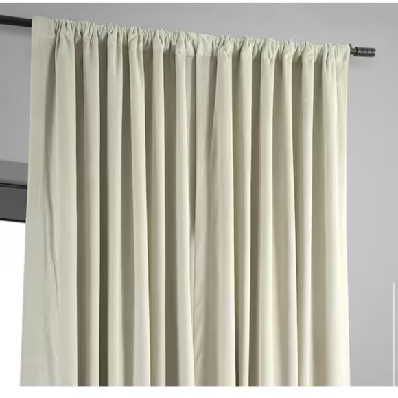 Signature Doublewide Blackout Curtain Signature Velvet - Extra Wide - Cool Beige - Picture 5 of 6